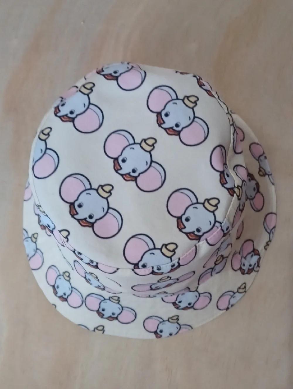 Dumbo Fabric Bucket Hat Yellow Pink Kawaii Pastel